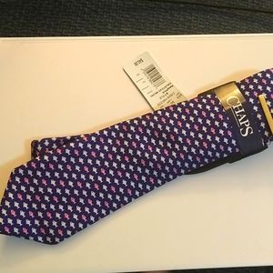 Chaps Men's Necktie - Blue Fish